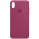 Чохол Silicone Case Full Protective (AA) для Apple iPhone XS Max (6.5") Малиновий / Pomegranate