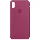 Чохол Silicone Case Full Protective (AA) для Apple iPhone XS Max (6.5") Малиновий / Pomegranate
