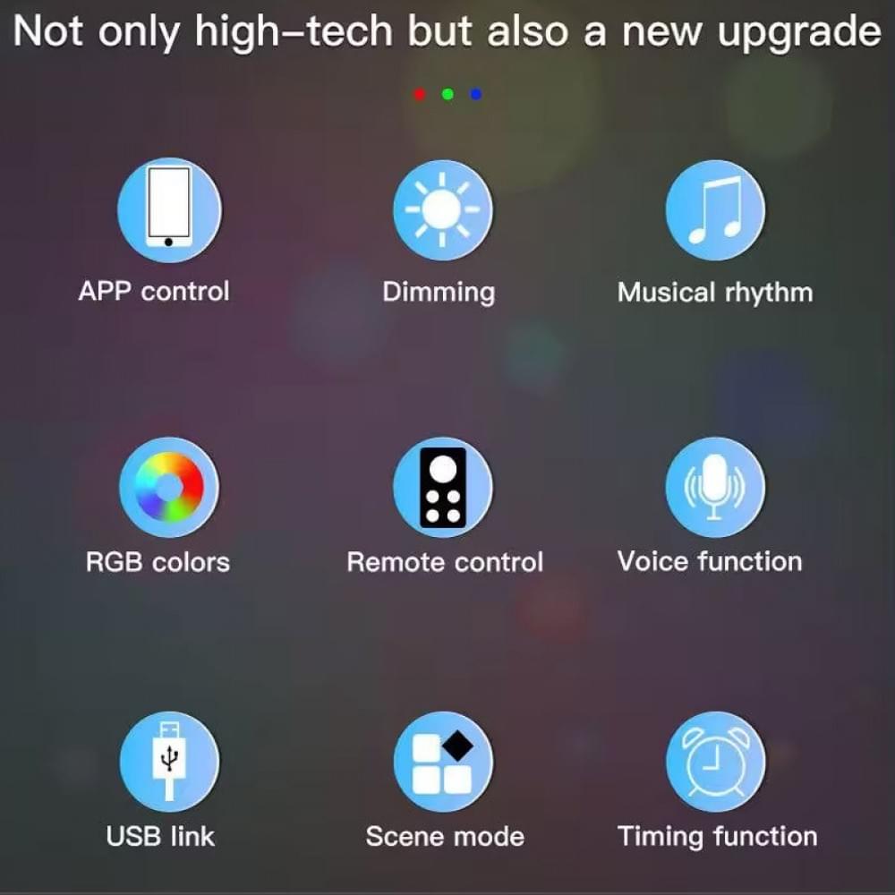 Напольная угловая LED лампа RGB SAL-005B 120cm Bluetooth USB with app