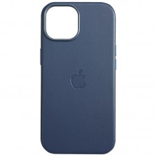 Кожаный чехол Leather Case (AAA) with MagSafe and Animation для Apple iPhone 15 Pro Max (6.7")