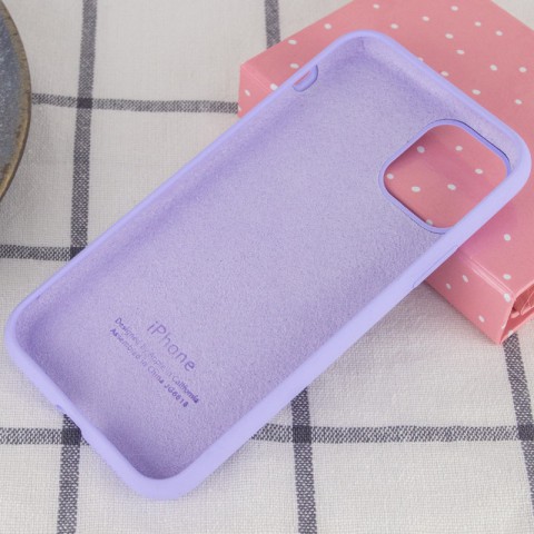 Чохол Silicone Case Full Protective (AA) для Apple iPhone 11 (6.1") Бузковий / Dasheen