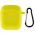 Силіконовий футляр New з карабіном для навушників Airpods 1/2 Жовтий / Bright Yellow