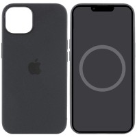 Чохол Silicone case (AAA) with Magsafe and Animation для Apple iPhone 15 Plus (6.7") Чорний / Black