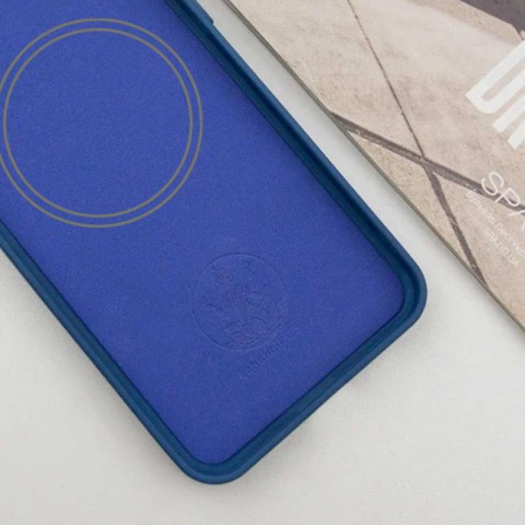 Чохол Silicone Cover Lakshmi Full Camera (AA) with MagFit для Samsung Galaxy S24 FE Синій / Navy blue
