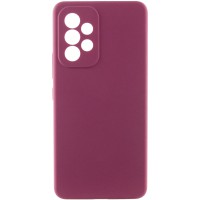 Чохол Silicone Cover Lakshmi Full Camera (AAA) для Samsung Galaxy A52 4G / A52 5G / A52s Бордовий / Plum