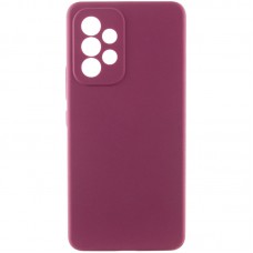Чохол Silicone Cover Lakshmi Full Camera (AAA) для Samsung Galaxy A52 4G / A52 5G / A52s Бордовий / Plum