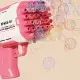 Пістолет для мильних бульбашок Bubble Gun 698-20 з насадками на 32/45 отворів 50ml Pink