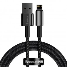 Дата кабель Baseus Tungsten Gold USB to Lightning Cable 2.4A (1m) (CALWJ-0) Black