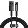 Дата кабель Baseus Tungsten Gold USB to Lightning Cable 2.4A (1m) (CALWJ-0) Black