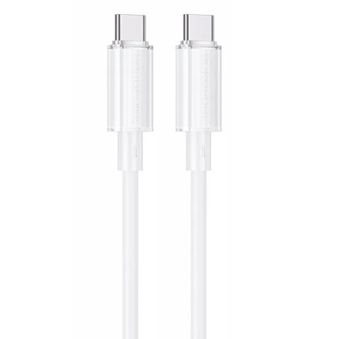 Дата кабель Borofone BX112 Lemon Type-C to Type-C 60W (1m) White
