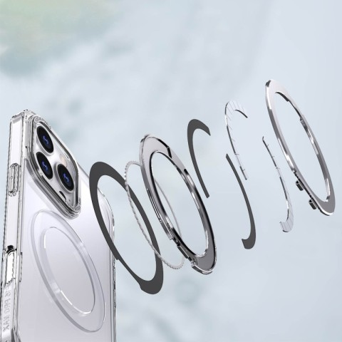 Чохол TPU+PC Empire with MagSafe and Ring для Apple iPhone 16 Pro Max (6.9") Clear