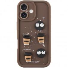 Чохол TPU Toys Case для Apple iPhone 16 (6.1") Brown / Always Happy