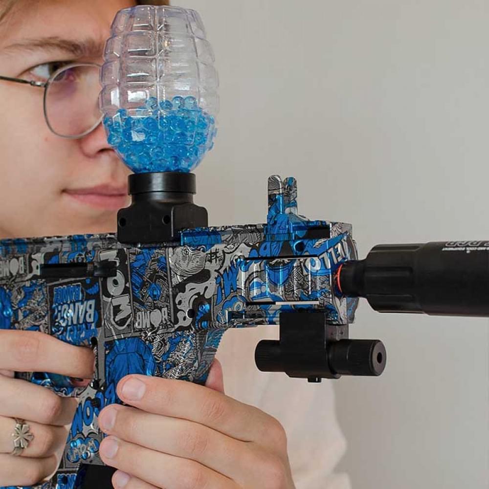 Автомат на гідрогелевих кульках (орбізах) Gel Energy Graffiti Blue Автомат на гідрогелевих кульках (орбізах) Gel Energy Graffiti Blue