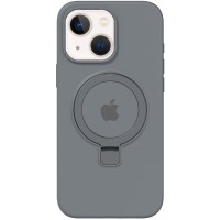 Чохол Silicone Case Full Protective with Ring для Apple iPhone 13 / 14 (6.1") Grey