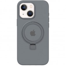 Чохол Silicone Case Full Protective with Ring для Apple iPhone 13 / 14 (6.1") Grey