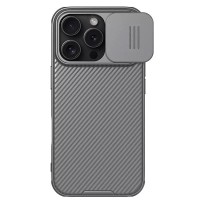 Карбонова накладка Nillkin CamShield Pro для Apple iPhone 16 Pro (6.3") Titanium Gray