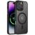 TPU+PC чохол Metal Buttons with MagSafe Colorful для Apple iPhone 16 Pro Max (6.9") Чорний