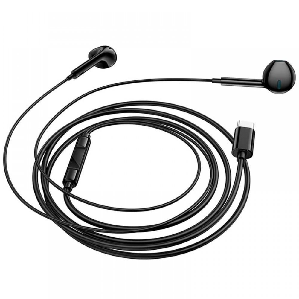 Навушники Borofone BM100 Fuente universal with microphone (Type-C/1.2m) Black