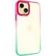 Чохол TPU+PC Fresh sip series для Apple iPhone 13 (6.1") Салатовий / Рожевий