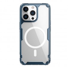 TPU чохол Nillkin Nature Pro Magnetic для Apple iPhone 15 Pro (6.1") Синій (прозорий)