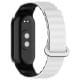 Ремінець Dual-color Magnetic для Xiaomi Mi Band 9/8/10 White / Black