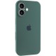Чохол Silicone Case Full Camera Protective (AA) для Apple iPhone 16 (6.1") Зелений / Pine green