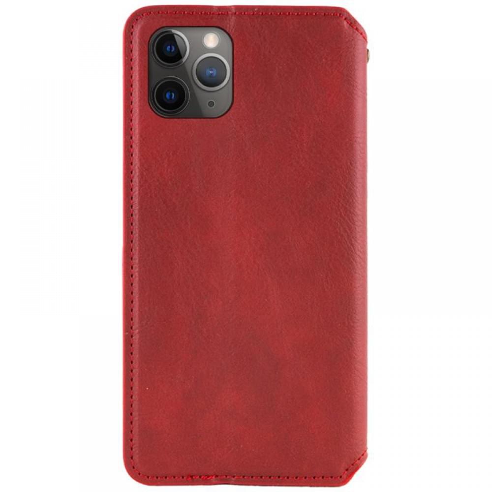 Шкіряний чохол-книжка GETMAN Cubic (PU) для Apple iPhone 12 Pro / 12 (6.1") Червоний