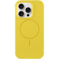 Чохол Silicone Case Full Protective (AA) NO LOGO with MagSafe для Apple iPhone 15 Pro (6.1") Жовтий / Yellow