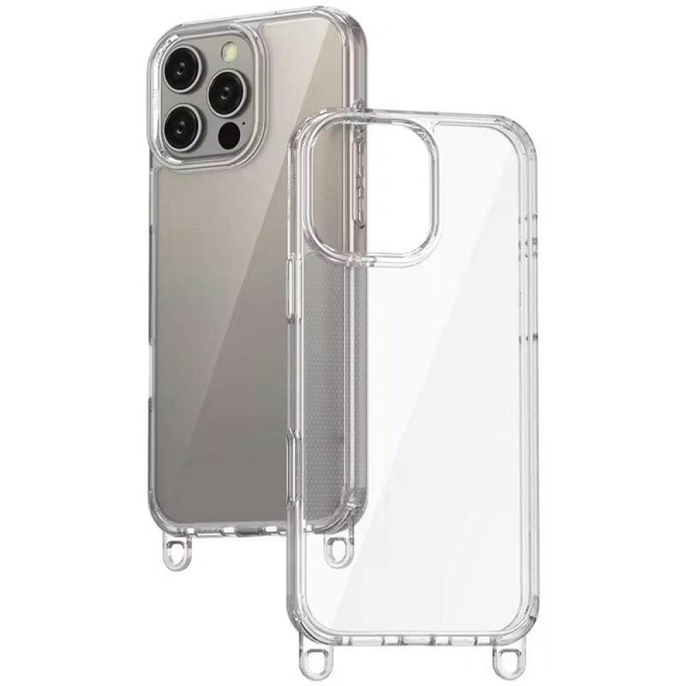 Чехол TPU Transparent with Straps для Apple iPhone 14 Pro (6.1")