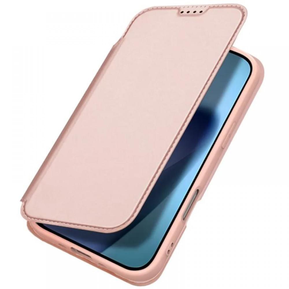 Чохол-книжка Dux Ducis з кишенею для візиток для Apple iPhone 17 Pro (6.3") Rose Gold