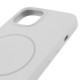Чохол Silicone Case Full Protective (AA) NO LOGO with MagSafe для Apple iPhone 12 Pro Max (6.7") Білий / White