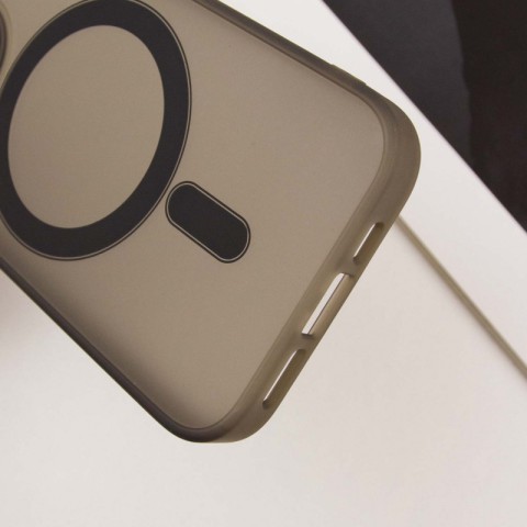 Чохол TPU+PC Lily with MagSafe для Apple iPhone 12 Pro Max (6.7") Dark Gray