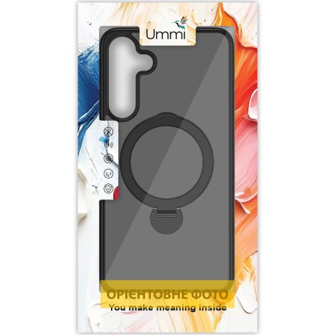 Чохол Ummi Colorful with MagSafe HQ Ring для Samsung Galaxy S25 Edge Black