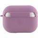 Силіконовий футляр з мікрофіброю для навушників Airpods Pro Ліловий / Lilac Pride
