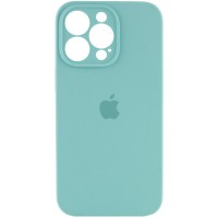 Чохол Silicone Case Full Camera Protective (AA) для Apple iPhone 15 Pro (6.1") Бірюзовий / Marine Green