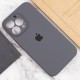Чохол Silicone Case Full Camera Protective (AA) для Apple iPhone 13 Pro Max (6.7") Сірий / Dark Gray