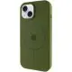 Чохол Silicone Case Full Protective (AA) with MagSafe для Apple iPhone 15 (6.1") Зелений / Dark Olive