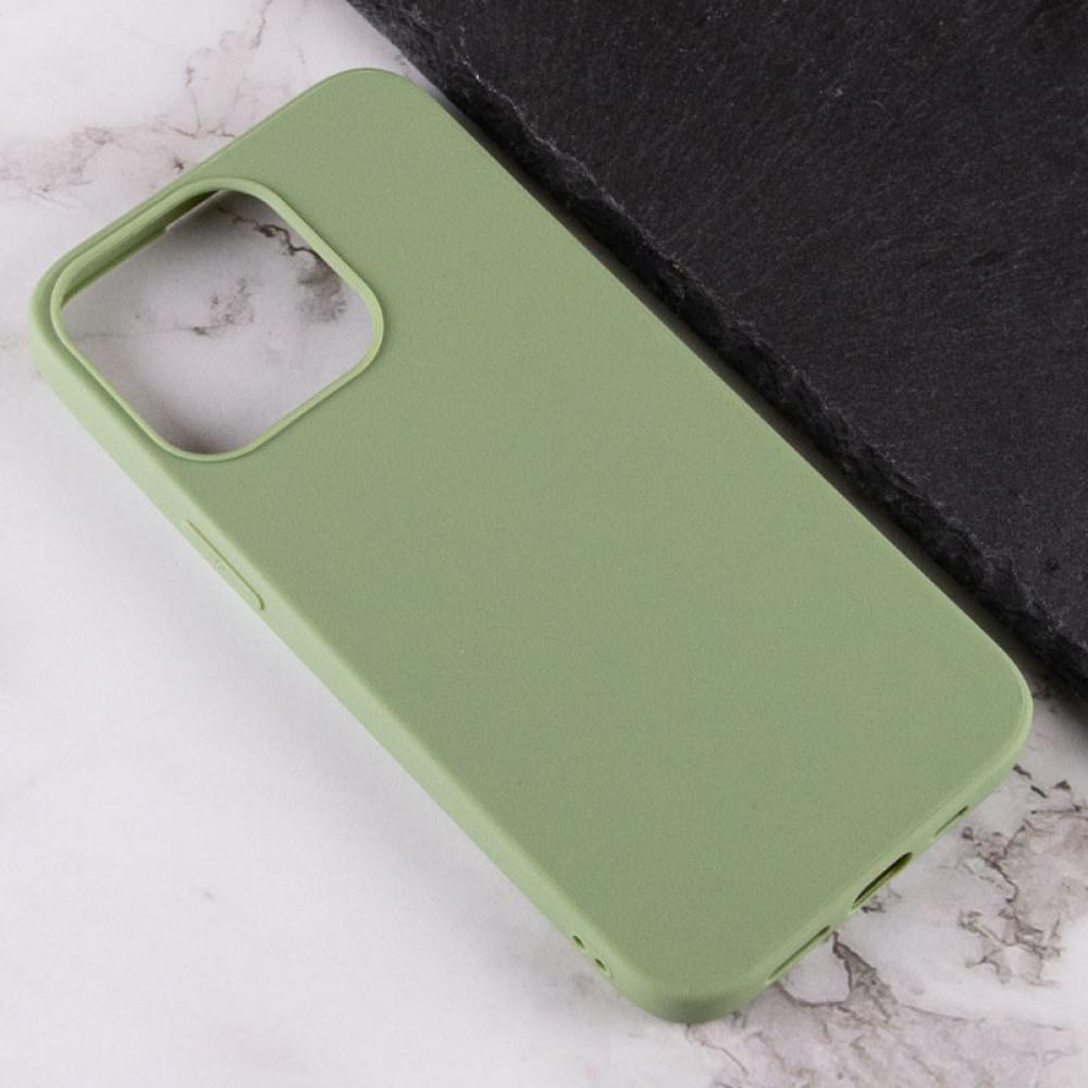 Силіконовий чохол Candy для Apple iPhone 13 Pro Max (6.7") Фісташковий