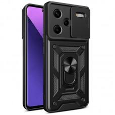 Ударостійкий чохол Camshield Serge Ring для Xiaomi Redmi Note 13 Pro+ Чорний