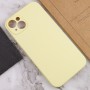 Чохол Silicone Case Full Camera Protective (AA) NO LOGO для Apple iPhone 13 (6.1") Жовтий / Mellow Yellow