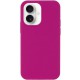 Чохол Silicone Case Full Protective (AA) NO LOGO для Apple iPhone 16 (6.1") Малиновий / Dragon Fruit