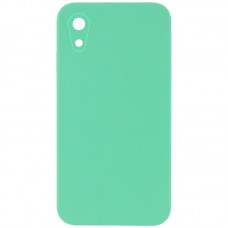 Silicone Case Square Full Camera Protective (AA) NOLOGO для Apple iPhone XR (6.1") Зелений / Spearmint