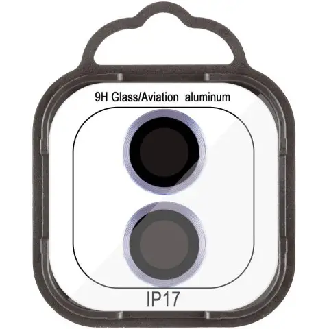 Захисне скло Metal Classic на камеру (у упак.) для Apple iPhone 17 (6.3") Блакитний / Light Blue