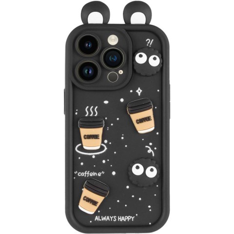 Чохол TPU Toys Case with Ears для Apple iPhone 13 Pro (6.1") Black