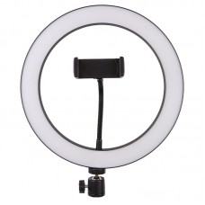 Кільцева світлодіодна LED лампа Flat Ring 8" + table tripod Black