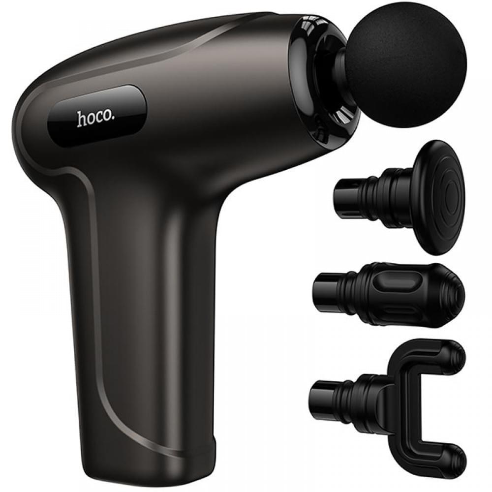 Фітнес-масажер для м'язів Hoco HP51 Electric mini 2×1800 mAh Metal gray