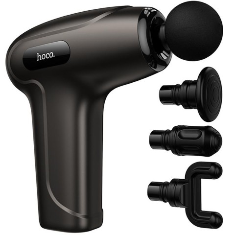 Фітнес-масажер для м'язів Hoco HP51 Electric mini 2×1800 mAh Metal gray