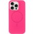 Чохол Silicone Case Full Protective (AA) NO LOGO with MagSafe для Apple iPhone 16 Pro Max (6.9") Рожевий / Barbie pink