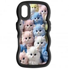 Чохол TPU Cloudy Pictures для Apple iPhone XR (6.1") Kittens Black