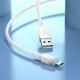 Дата кабель Hoco X109 Energy silicone USB to MicroUSB (1m) White